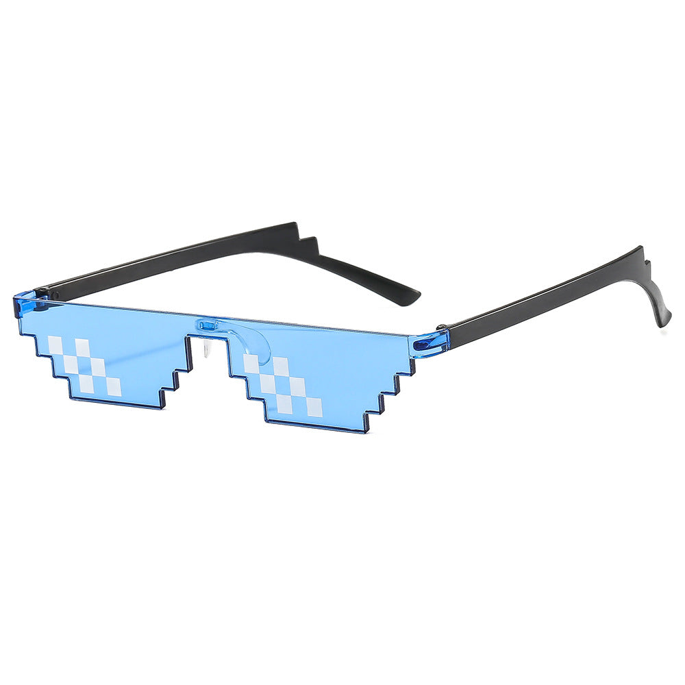 Wholesale Mosaic glasses two-dimensional cool funny sunglasses